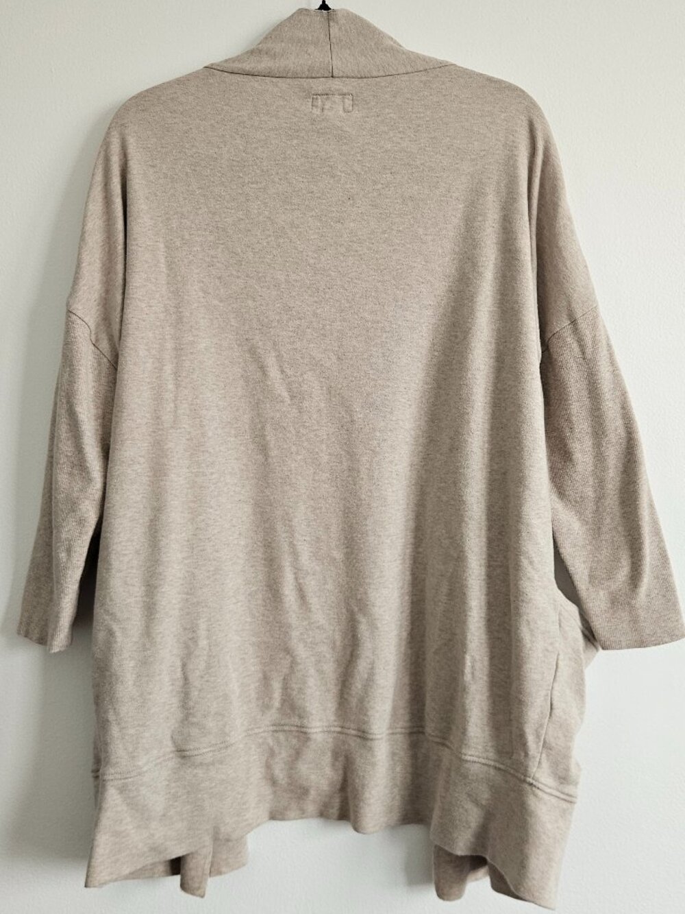 Pact Brooklyn Cardigan XS/S Wheat Heather Organic Cotton Minimalist Travel Comfy - Picture 3 of 8